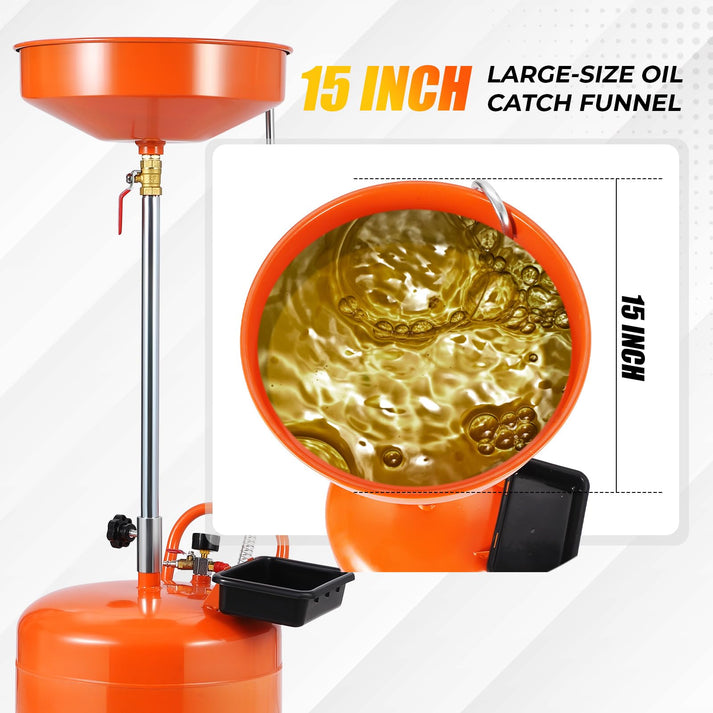 GARVEE Oil Drain - Carbon Steel Funnel
